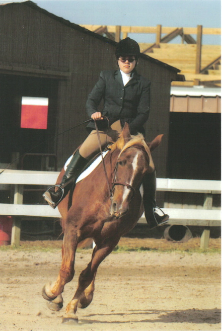 Molly with her favorite hobby