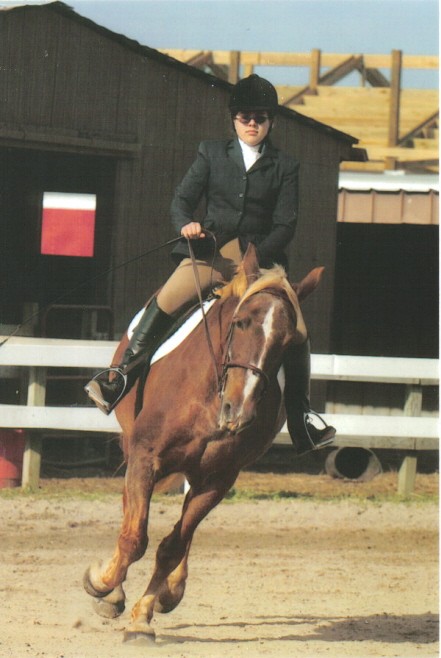 Molly with her favorite hobby