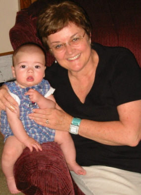 Alexander T. (at 5 months) with his "Gran" Karen 