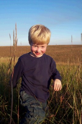 Grant in meadow at Burgess farm, Oct. 2005