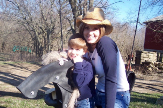 Horse Swinging Reed & Mommy Jen