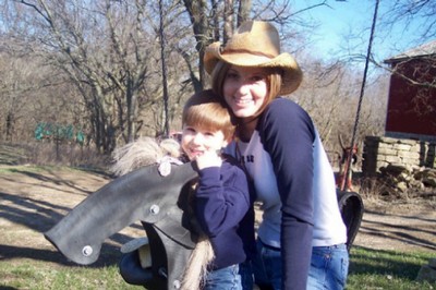Horse Swinging Reed & Mommy Jen