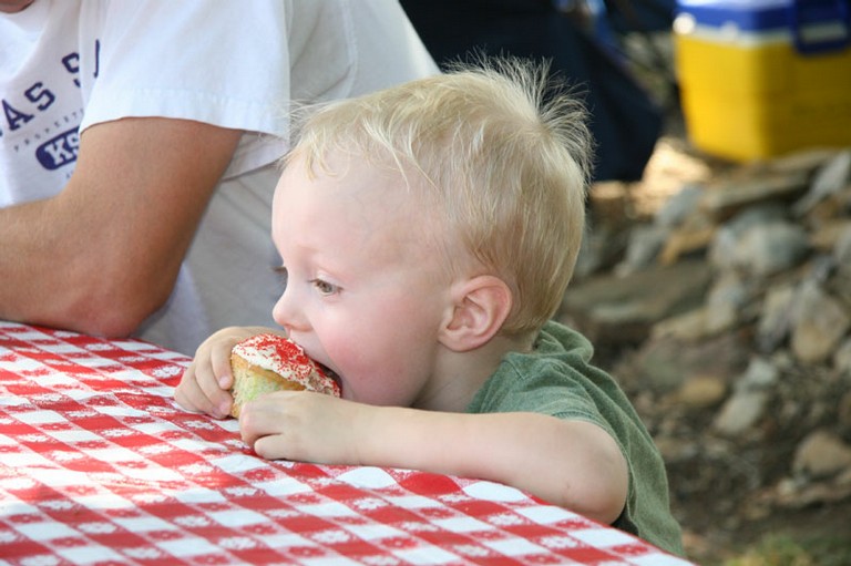 This is how you eat a cupcake