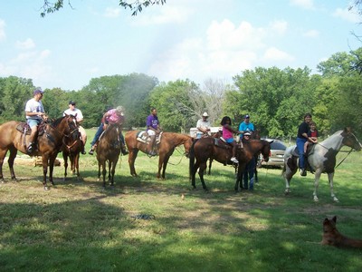 Burgesses on horseback