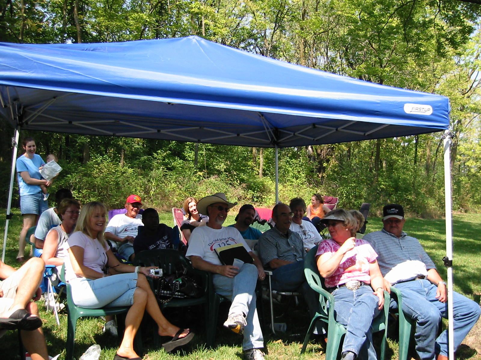Congregation of Burgesses at outdoor church